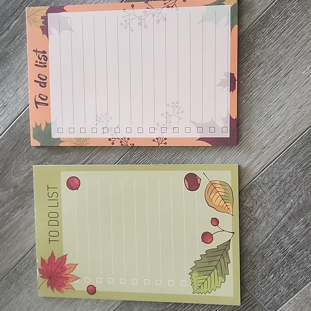 (2) TO DO LIST NOTEPADS | FALL EDITION